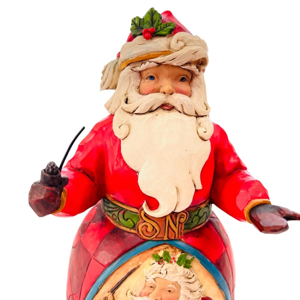 Jim Shore: Jolly Old Saint Nick, wooden figure, 2014. Christmas Collecta… - Picture 4 of 10